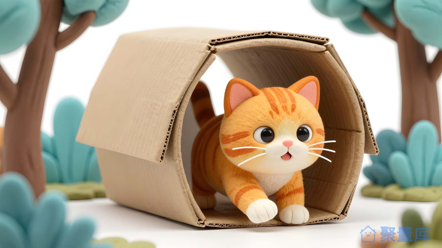 小猫在盒子里 小猫