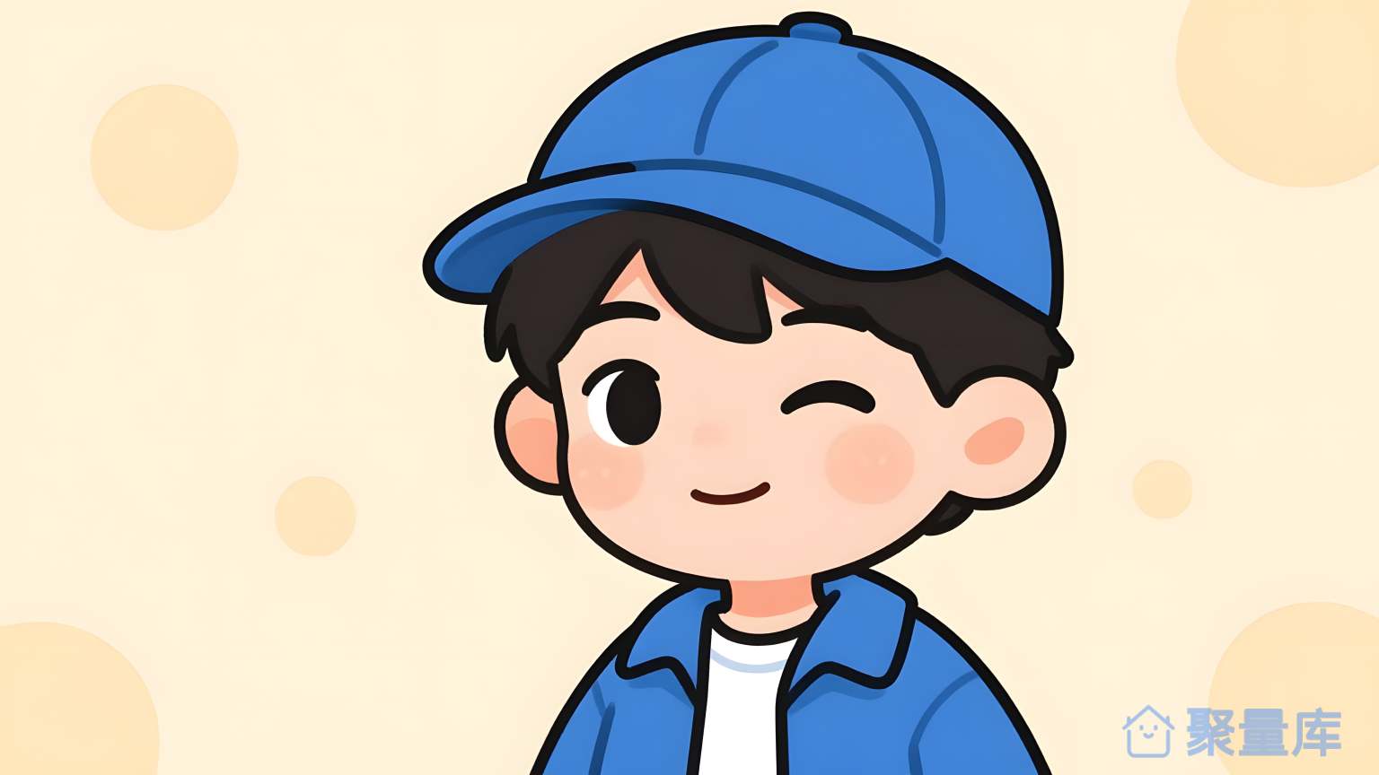 小男孩穿蓝色的服装