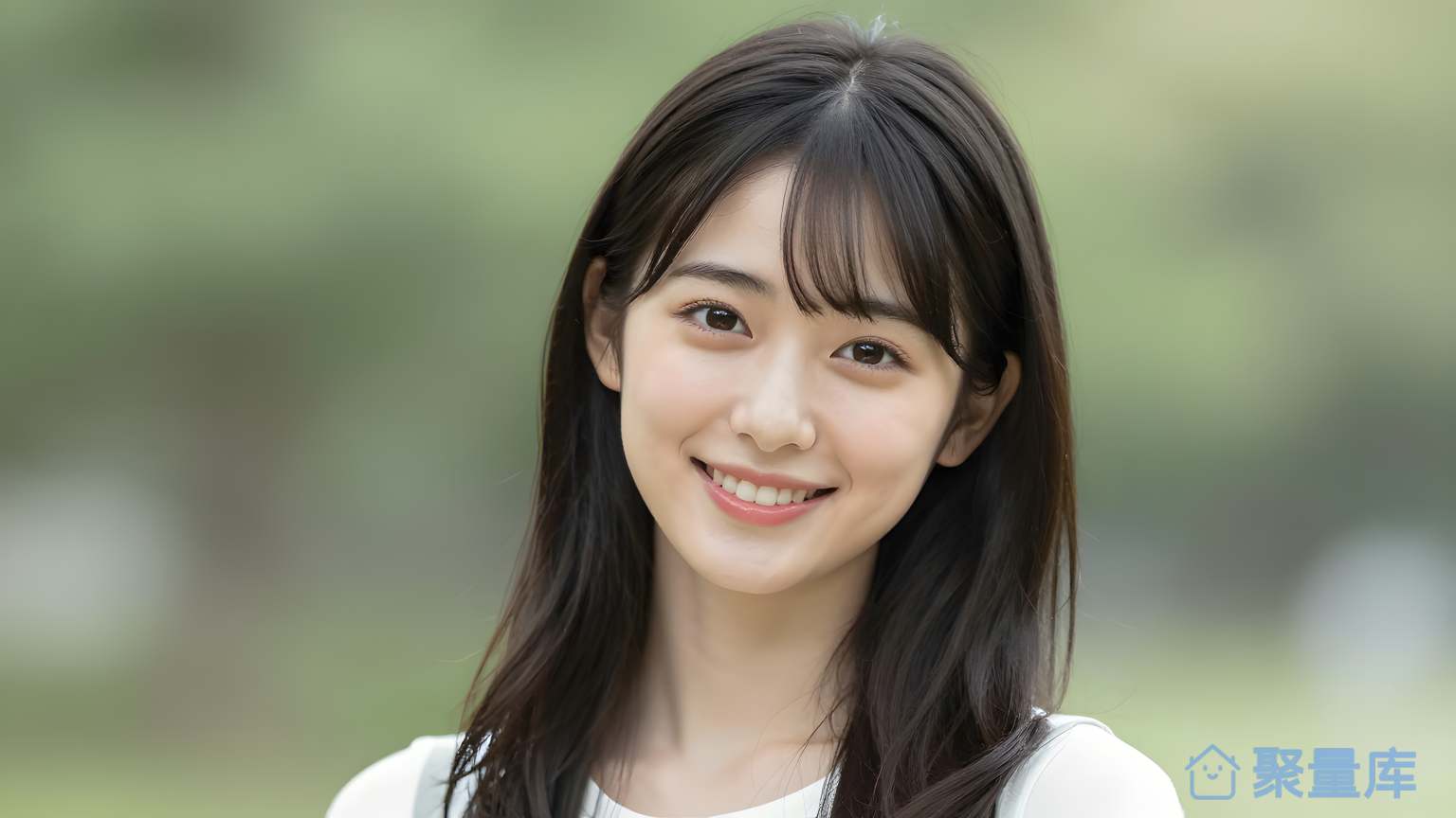 女子微笑 女性
