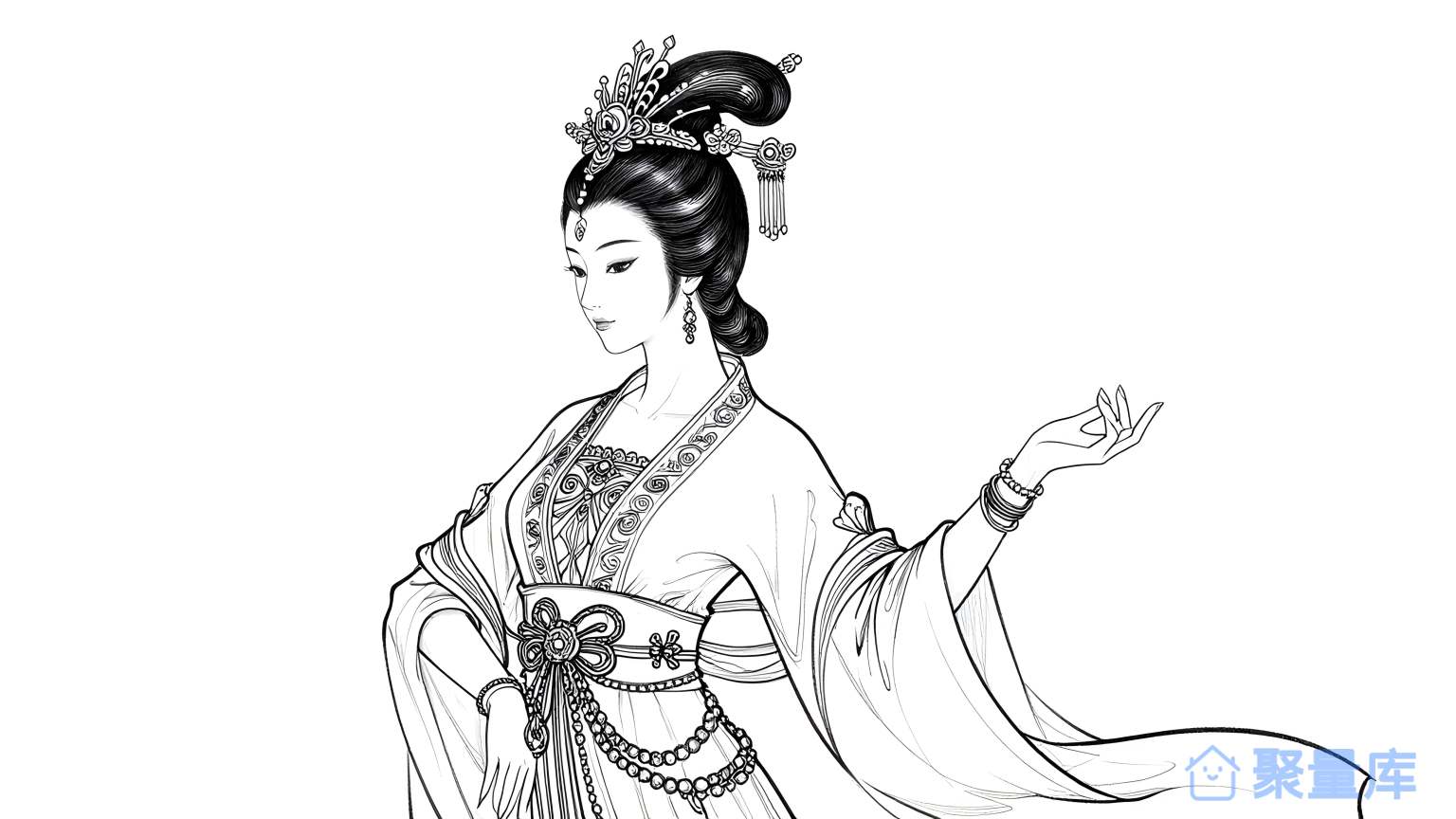 女皇穿长袍