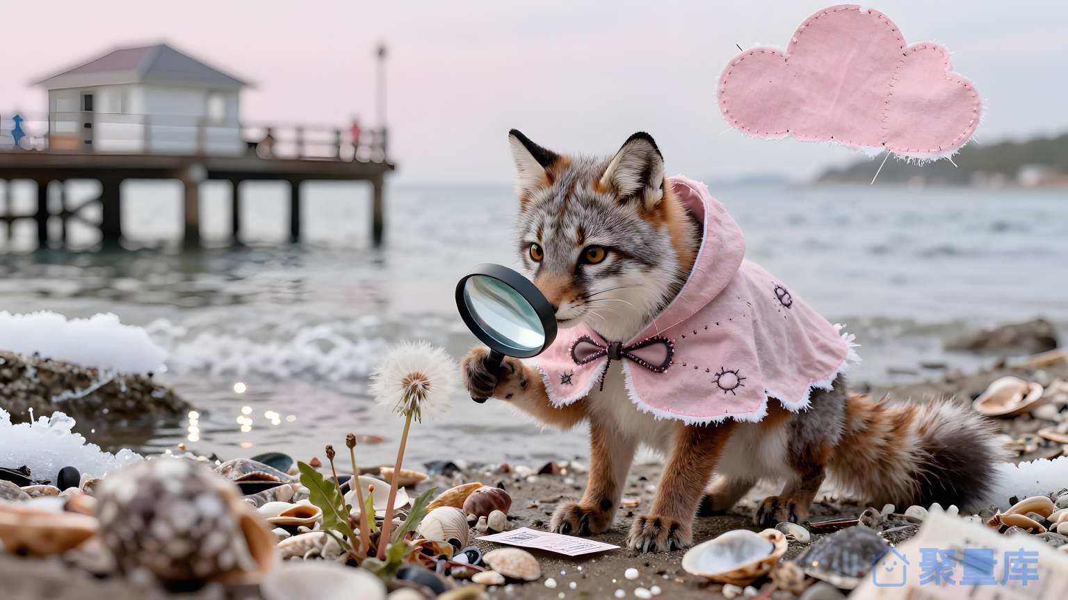 狐猫在海边