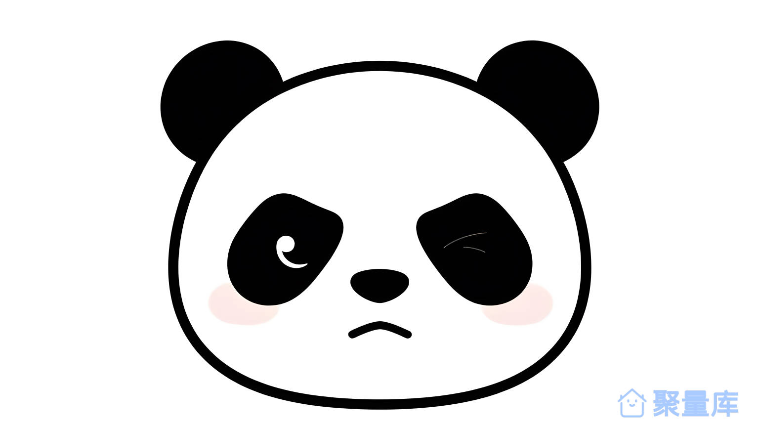 黑白熊猫图案