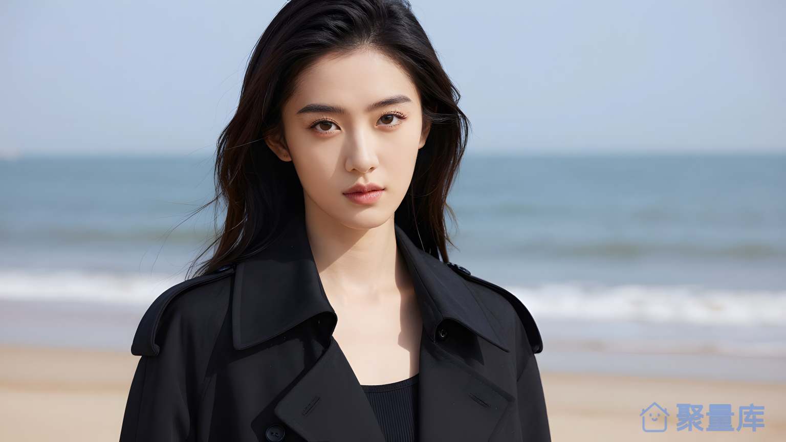 女性在海边 女性