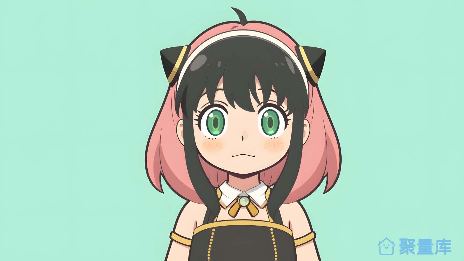 女孩穿黑色服装
