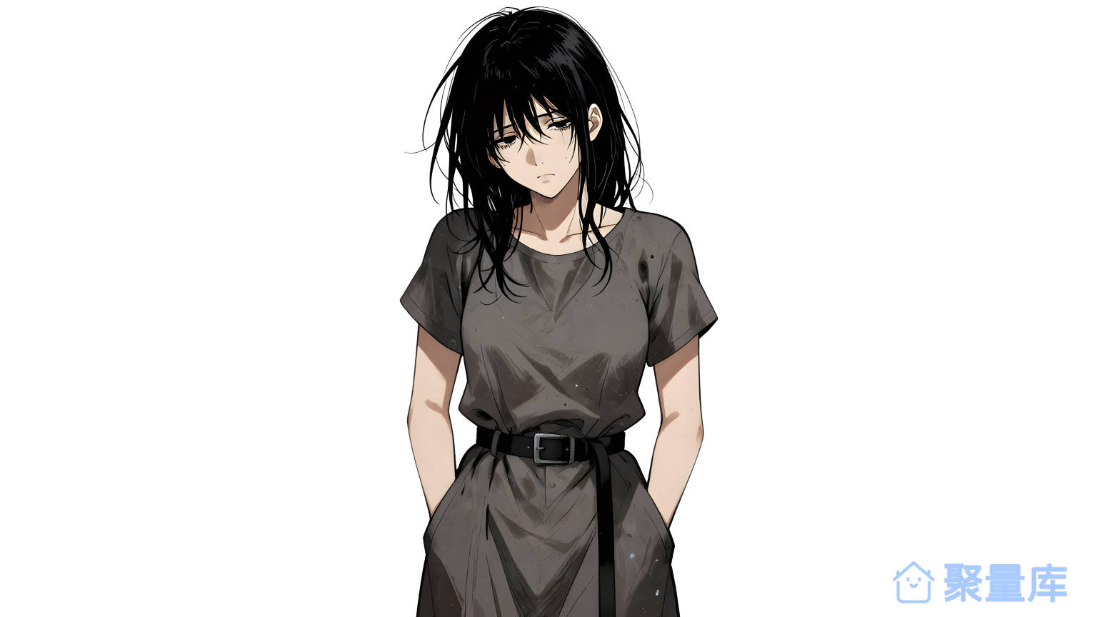 女性穿短袖服装