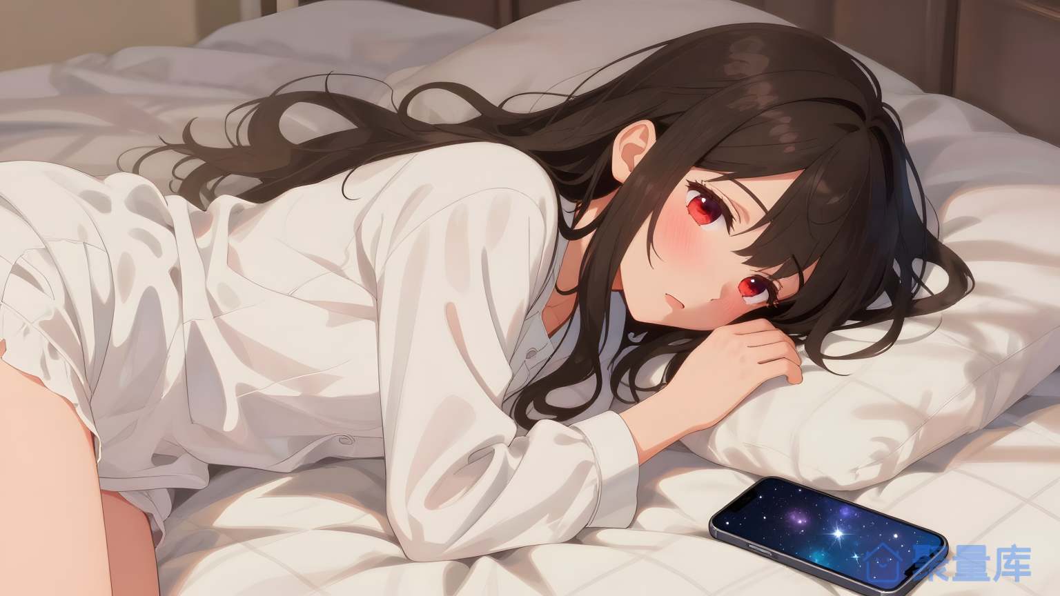 美女在床上睡觉