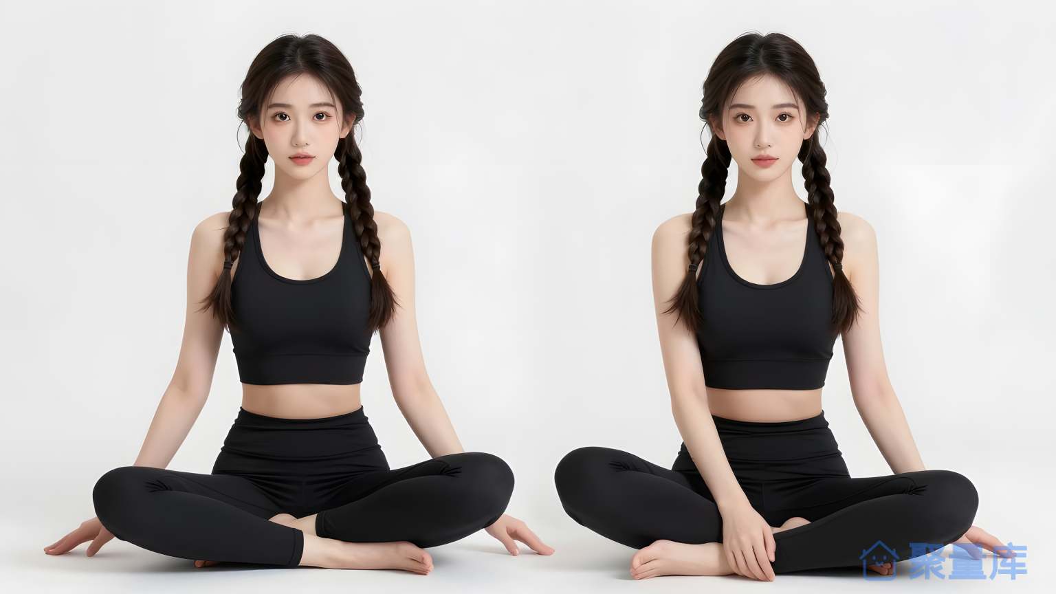 女子瑜伽姿势