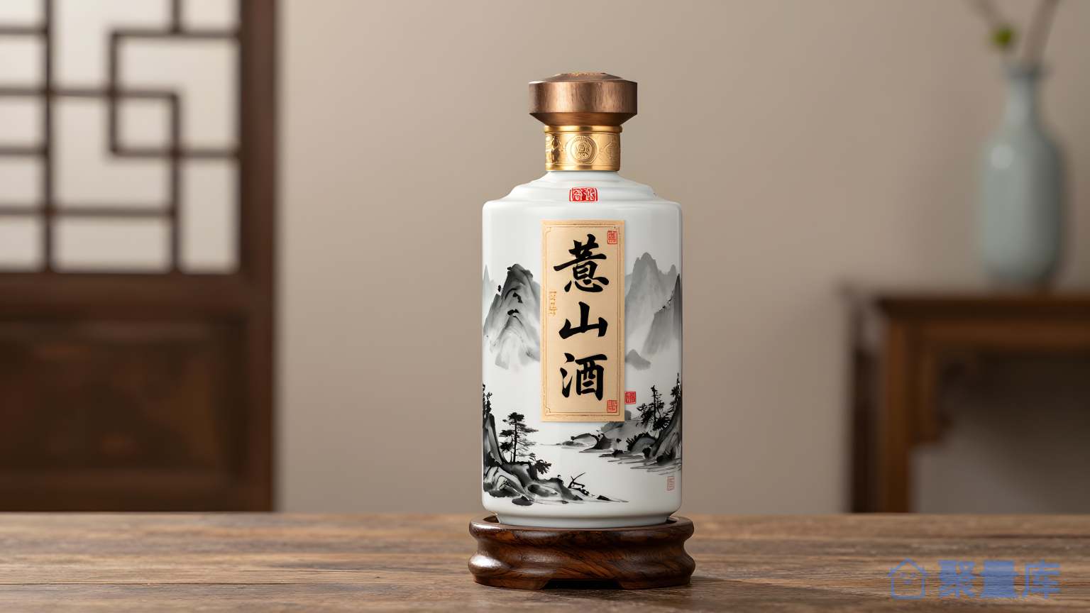 中国风格瓶子