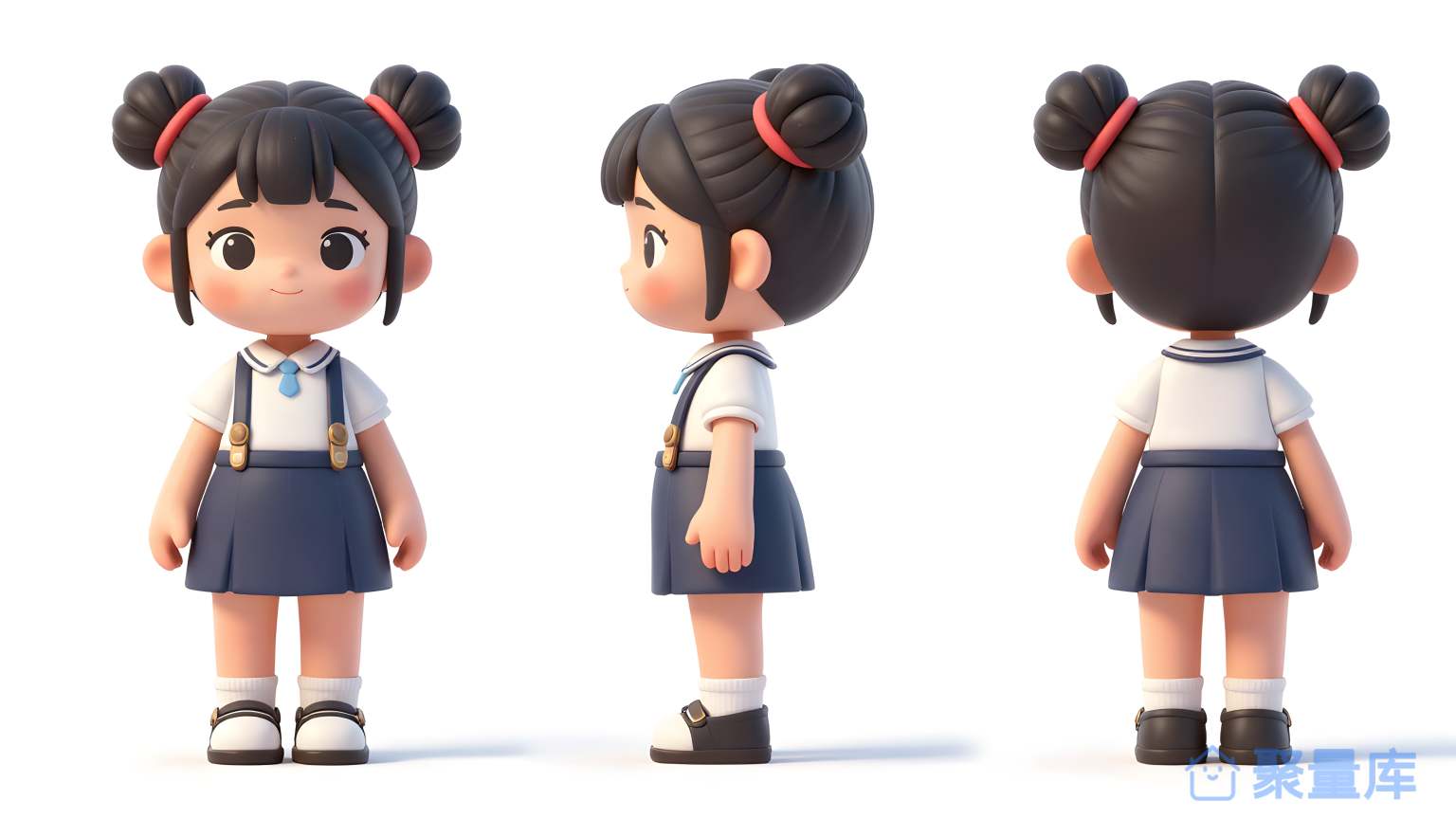 小学生的三维模型