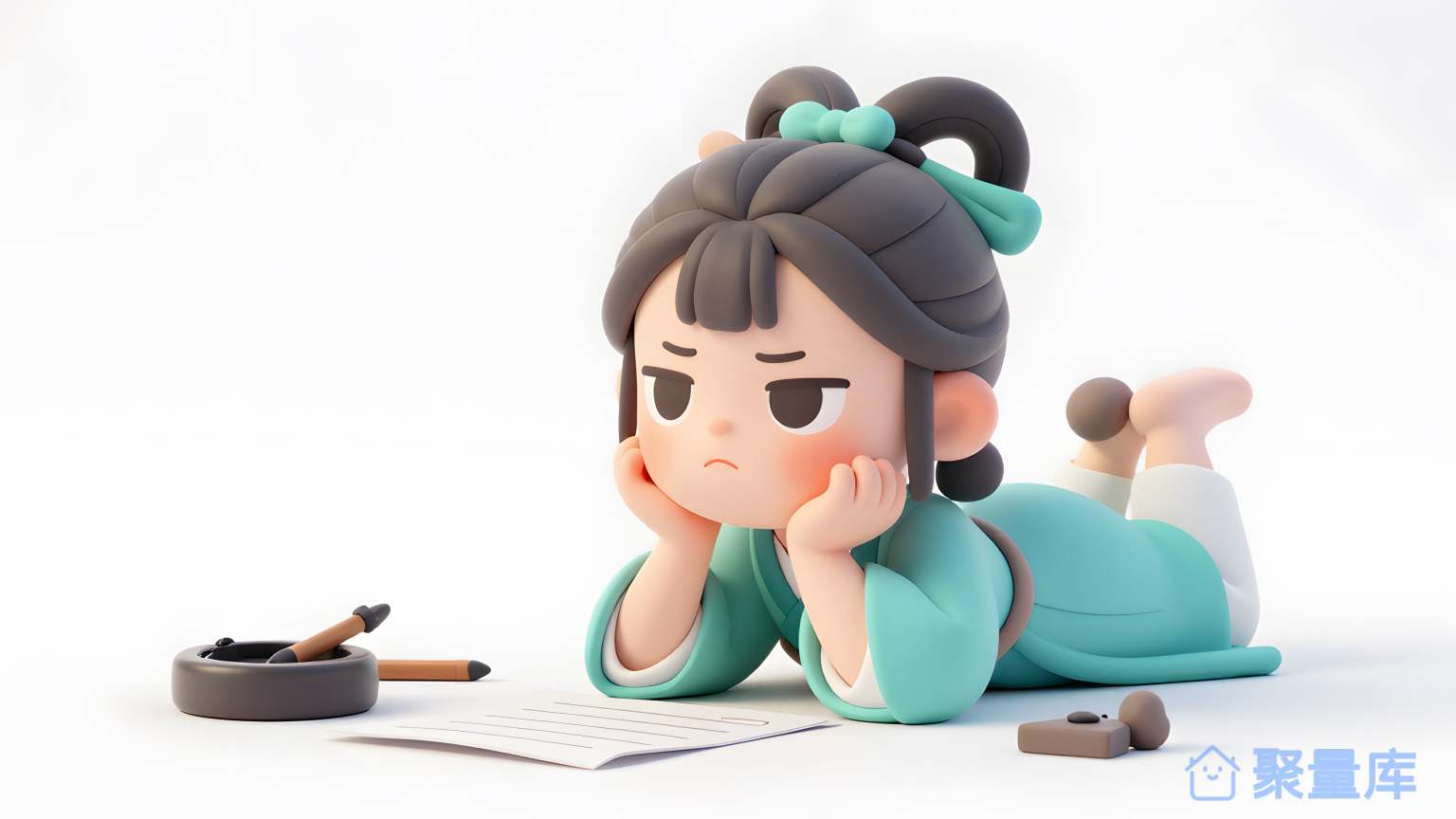 小动物在书上写作