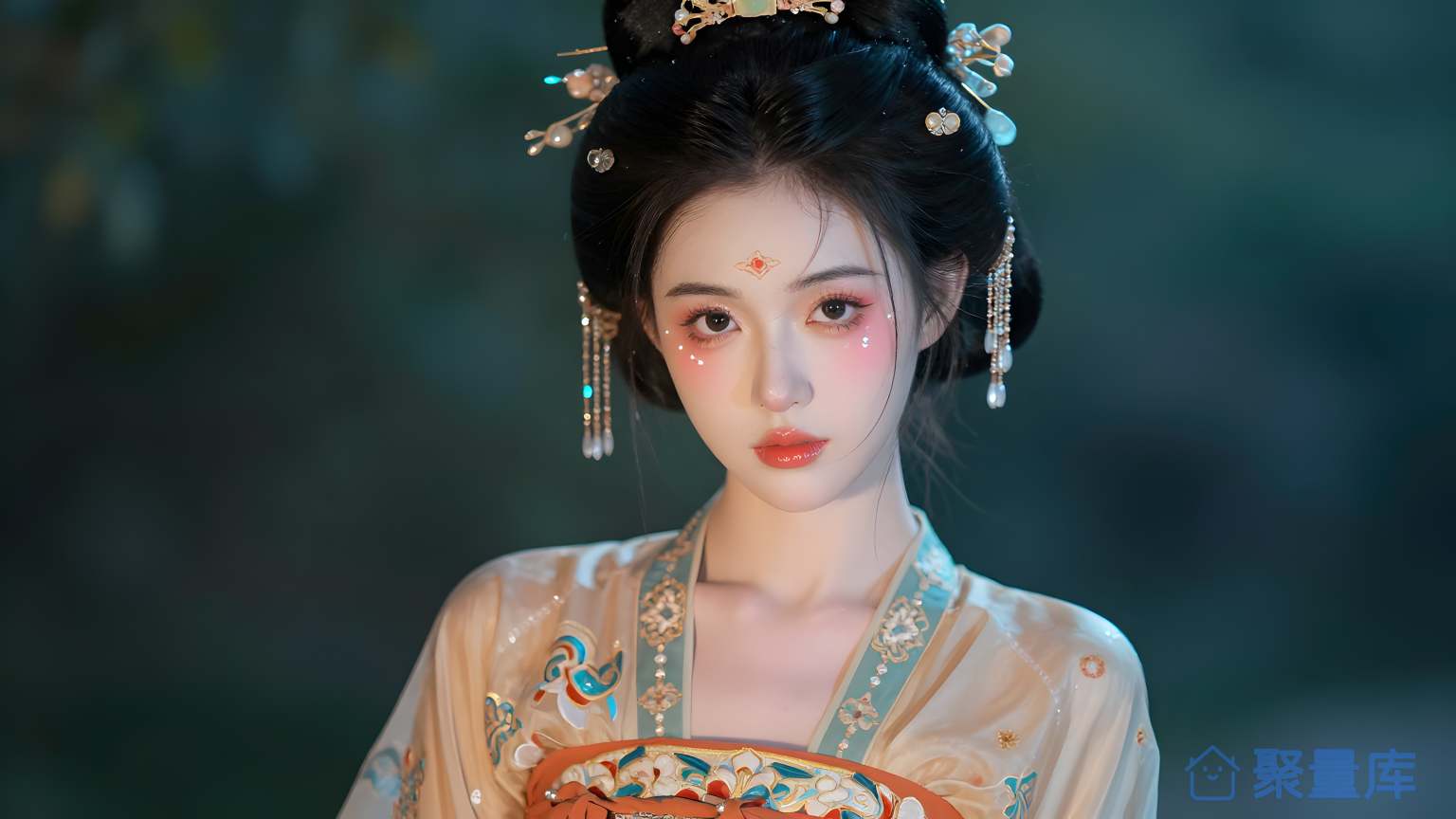 美女在夜晚