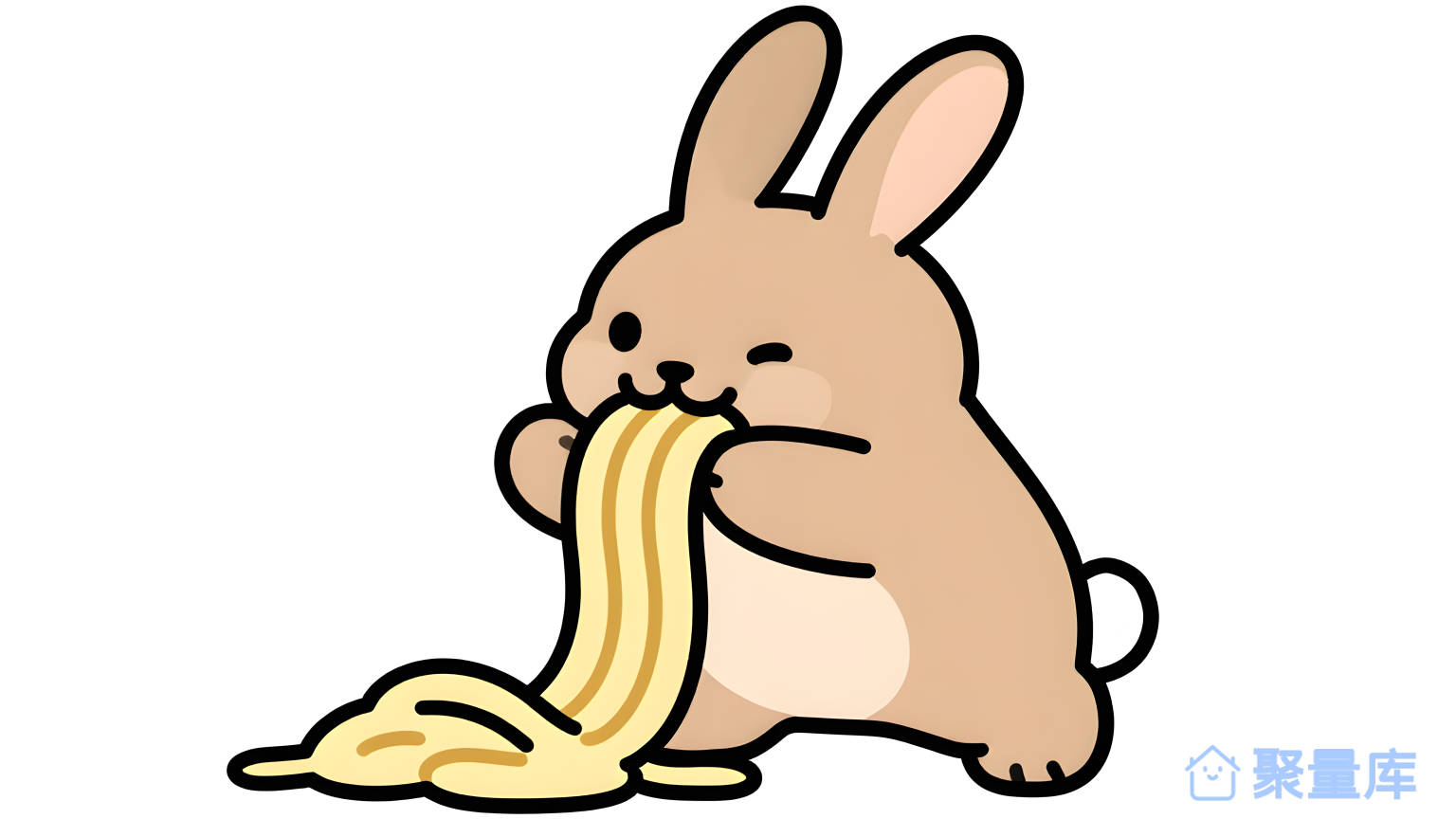 小兔吃虾条