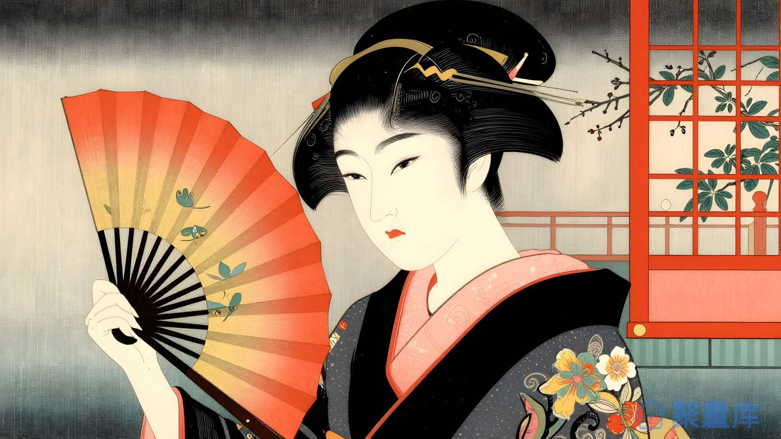 日本风情女性