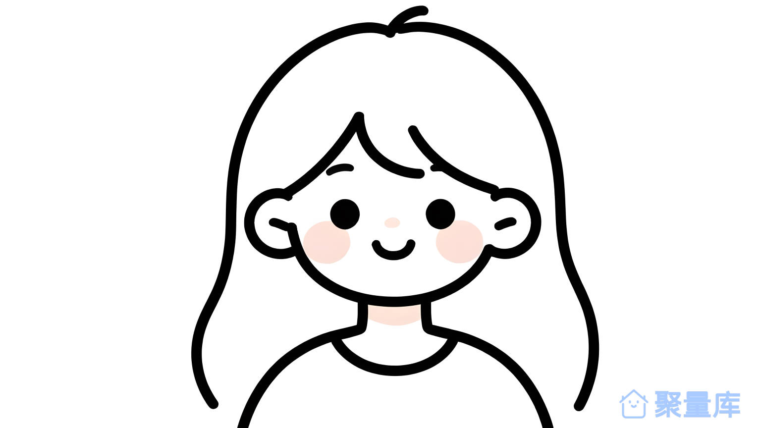 女孩手绘