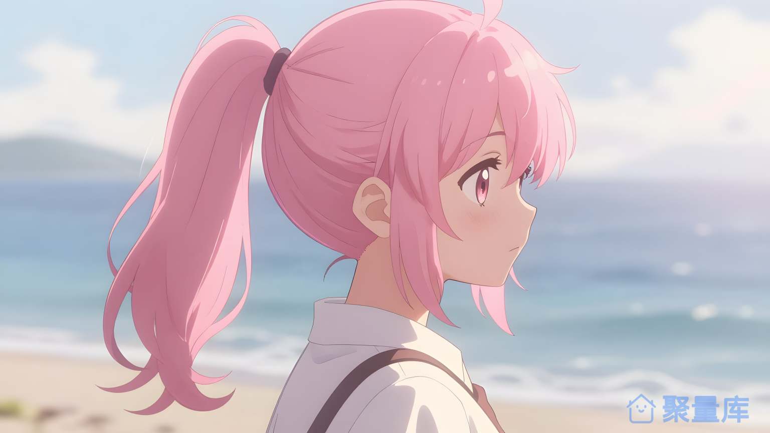 美少女在海边 美少女