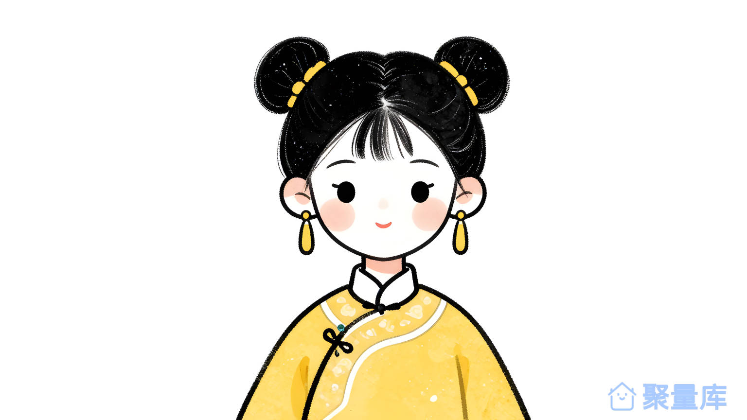 女孩穿黄色服装