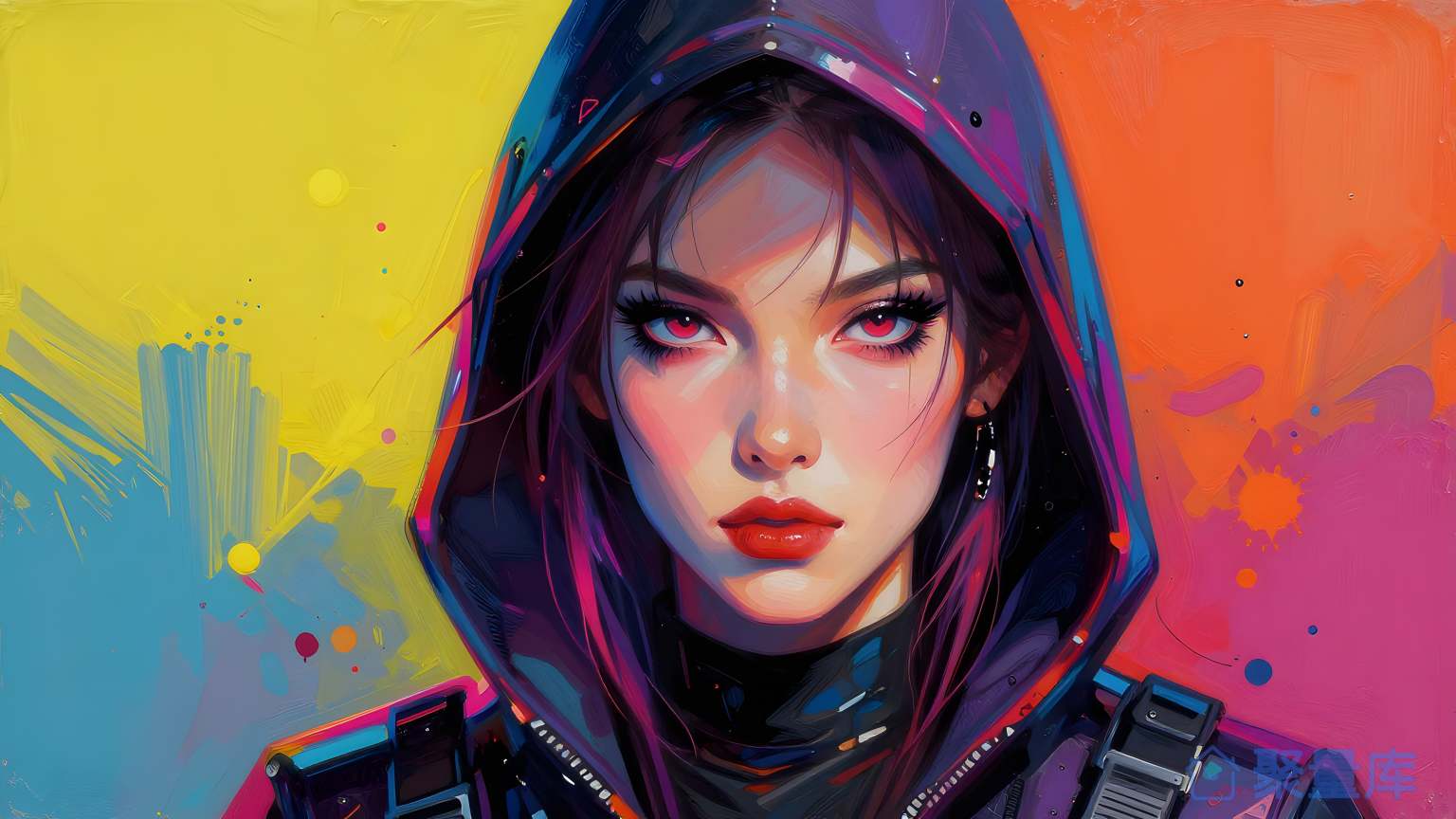 女性头像 科幻