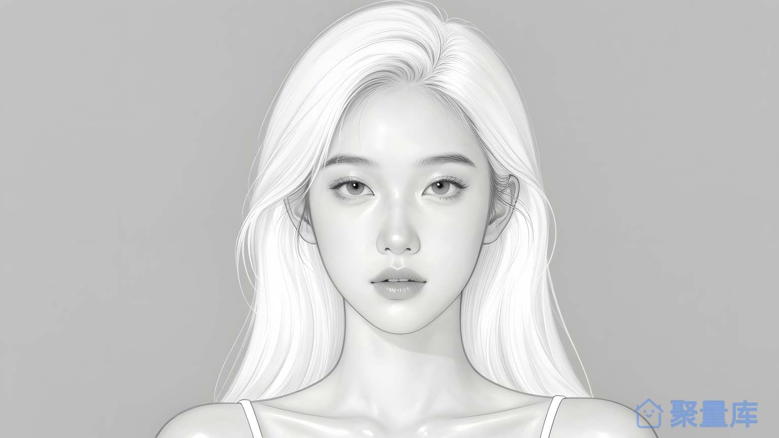 女性头像 女性 头像 人物 脸部 眼睛