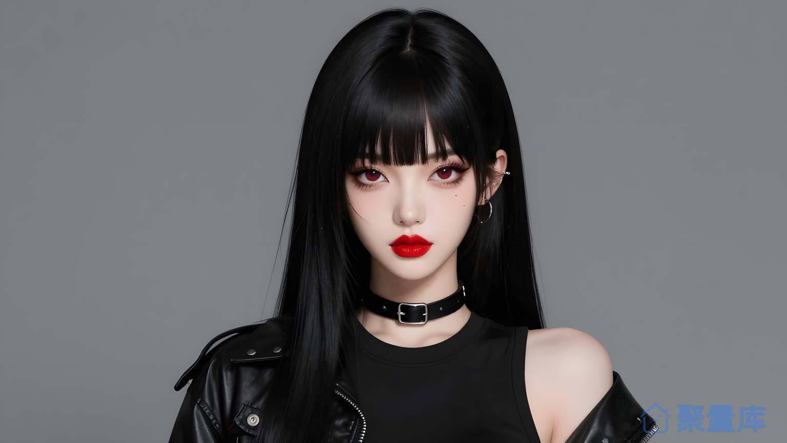 女性黑色长发