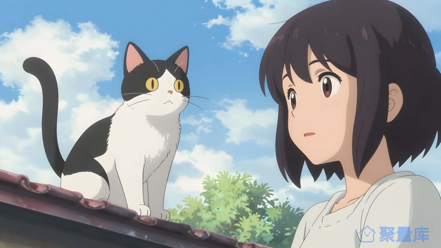 猫和女孩 猫