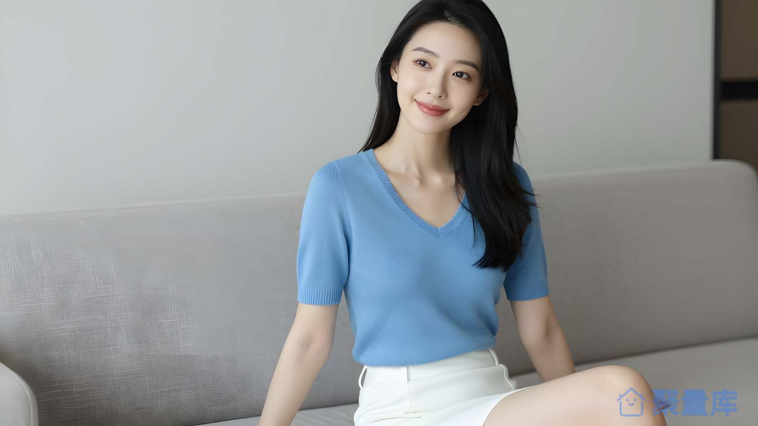 女性在家里休息