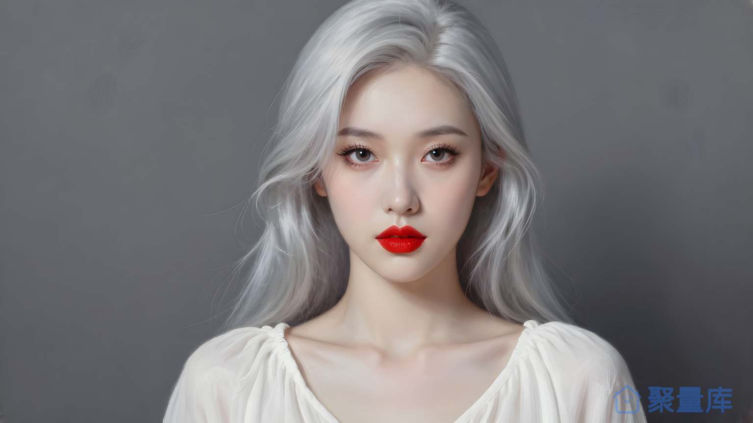 女性头像 头像 女性 美妆 红色口红