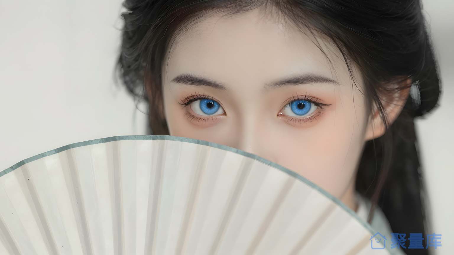 女子蓝眼睛
