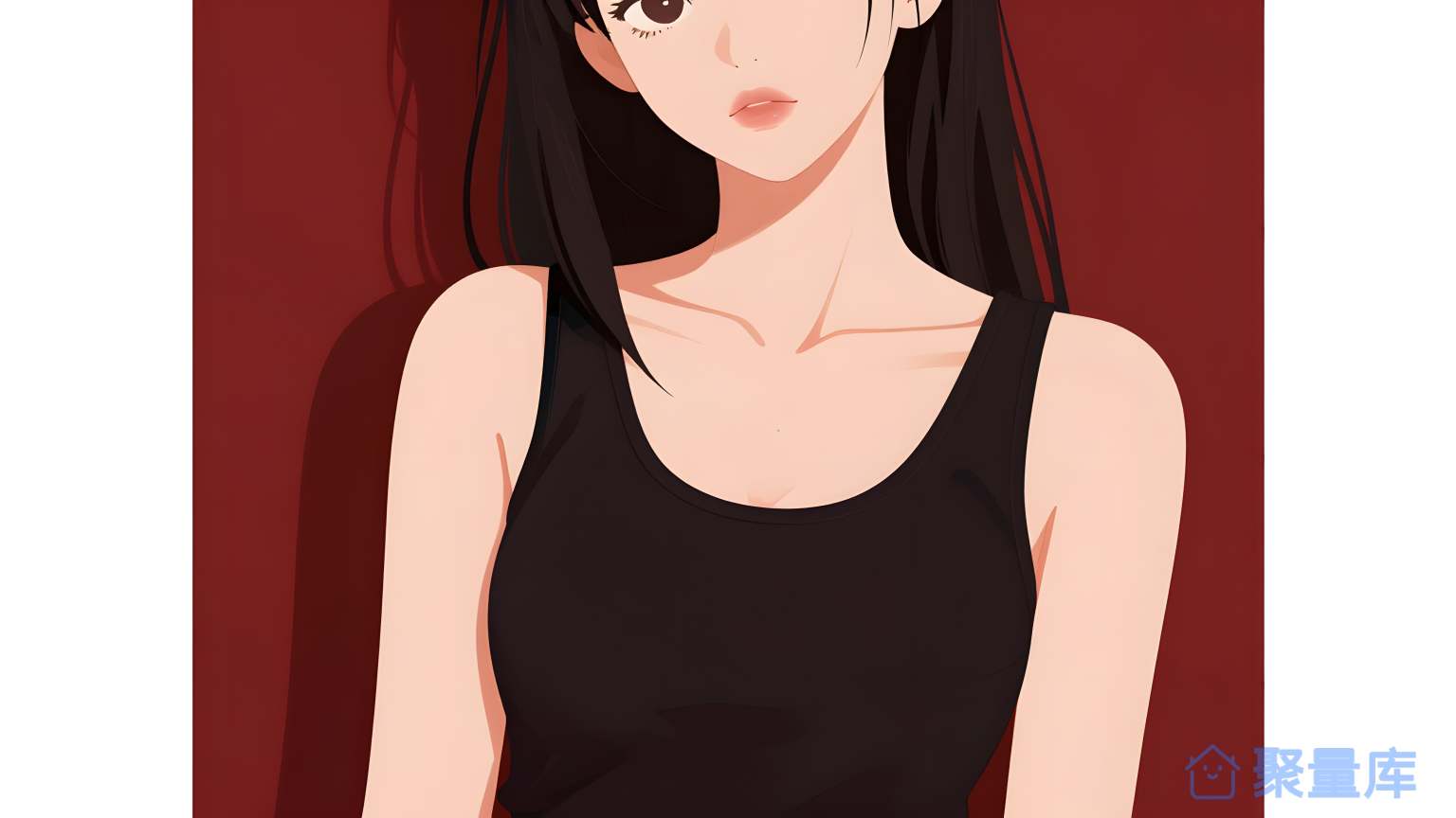 美女插图