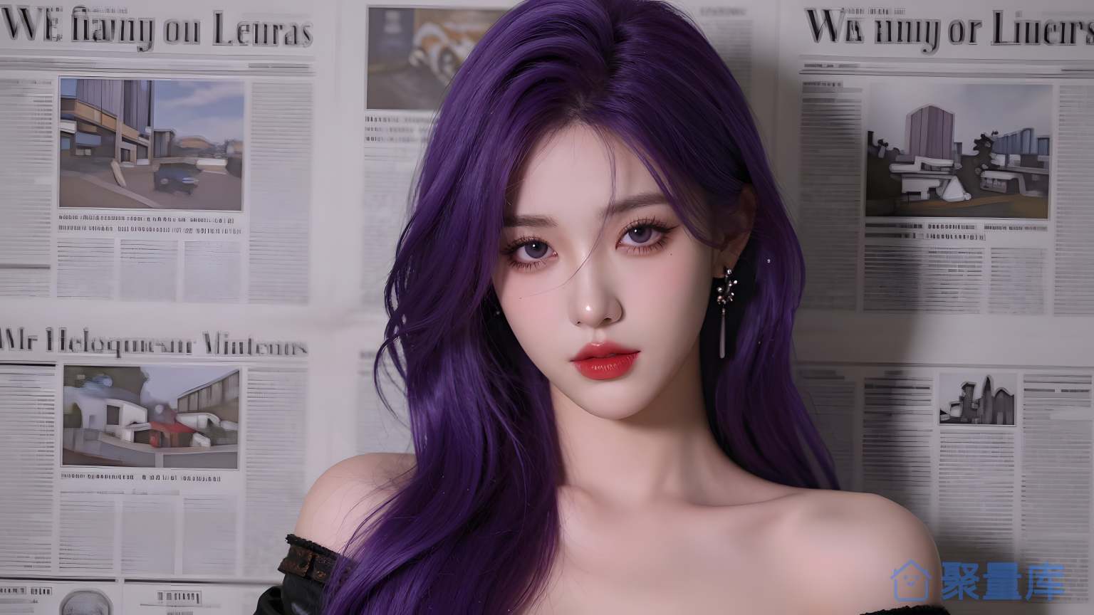 女性纯色发型