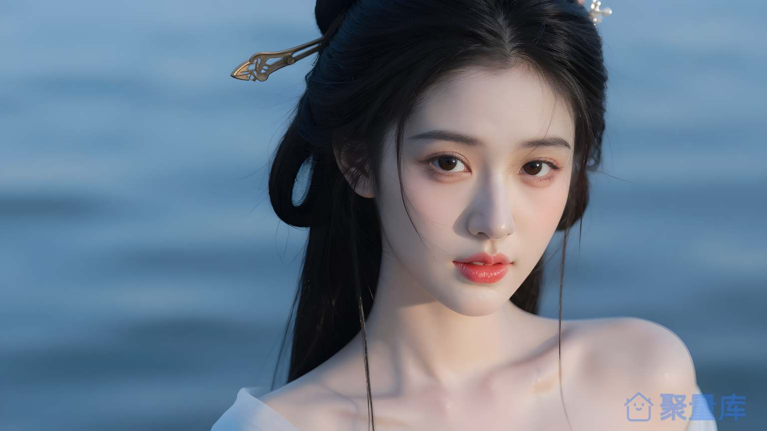 美女长发 美女 长发 海洋