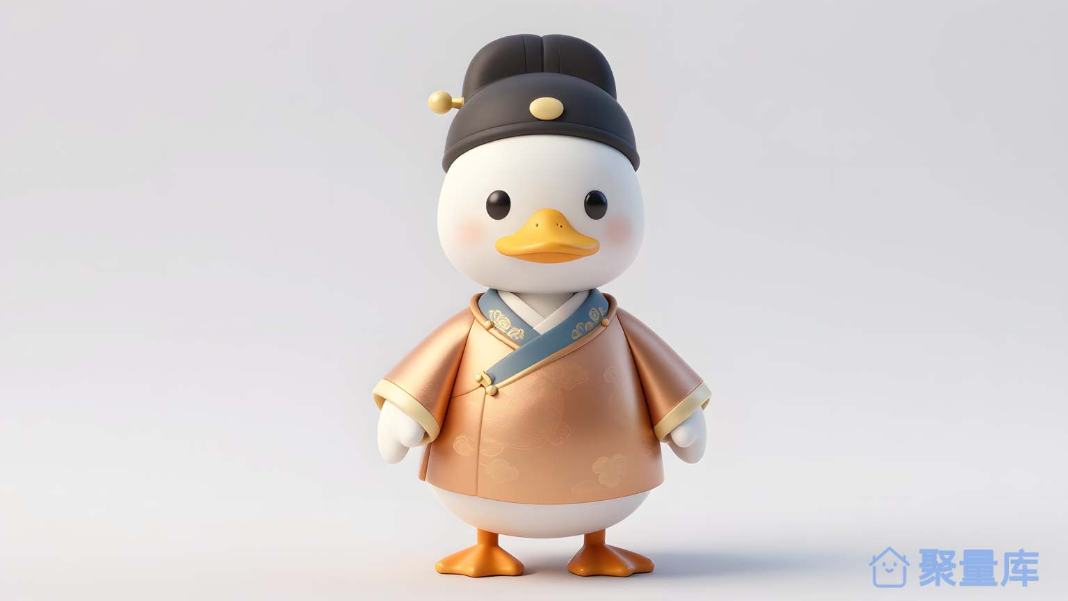 小鸭穿中国服装