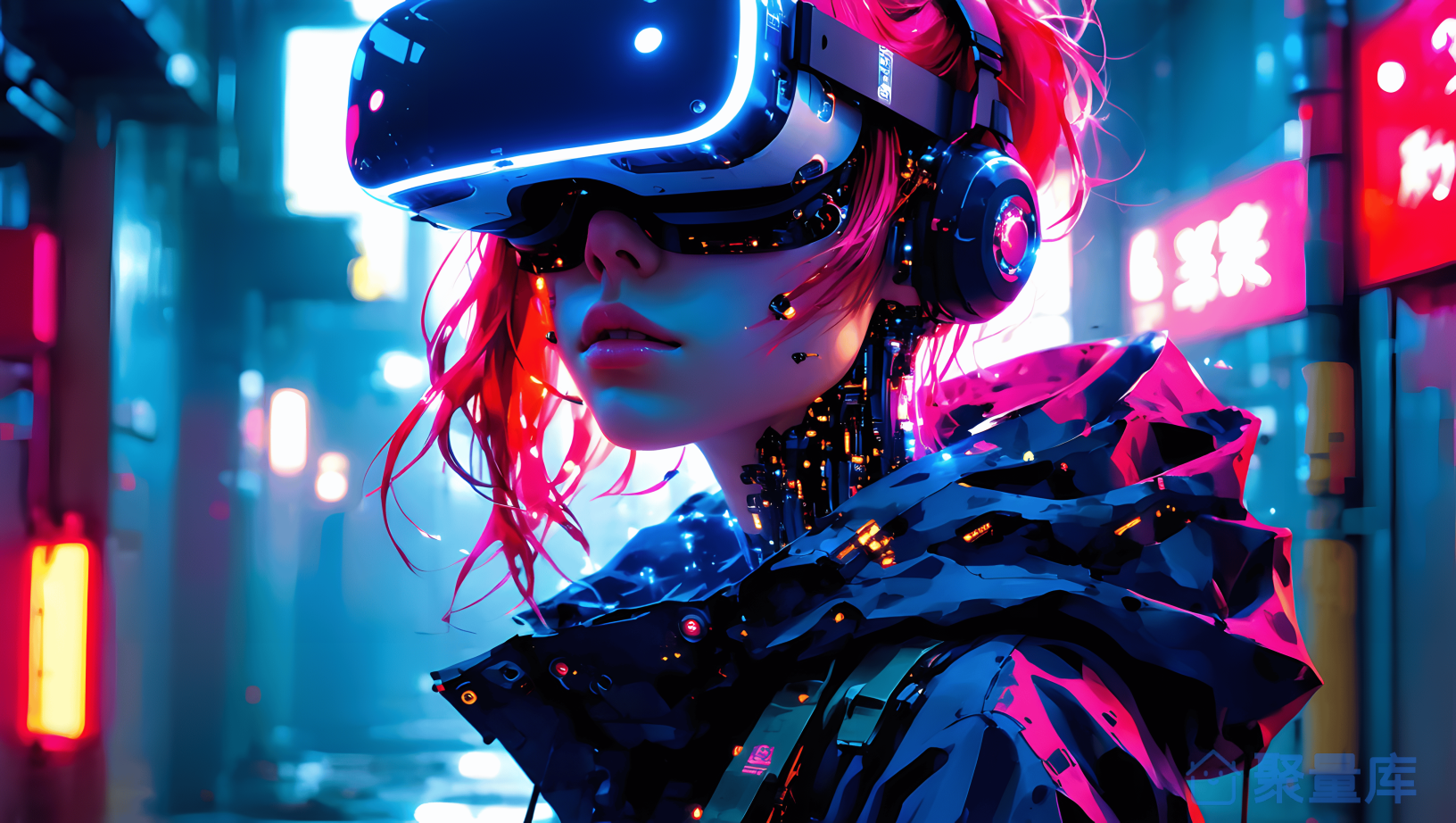 Cyberpunk Fashion in Neon Lights