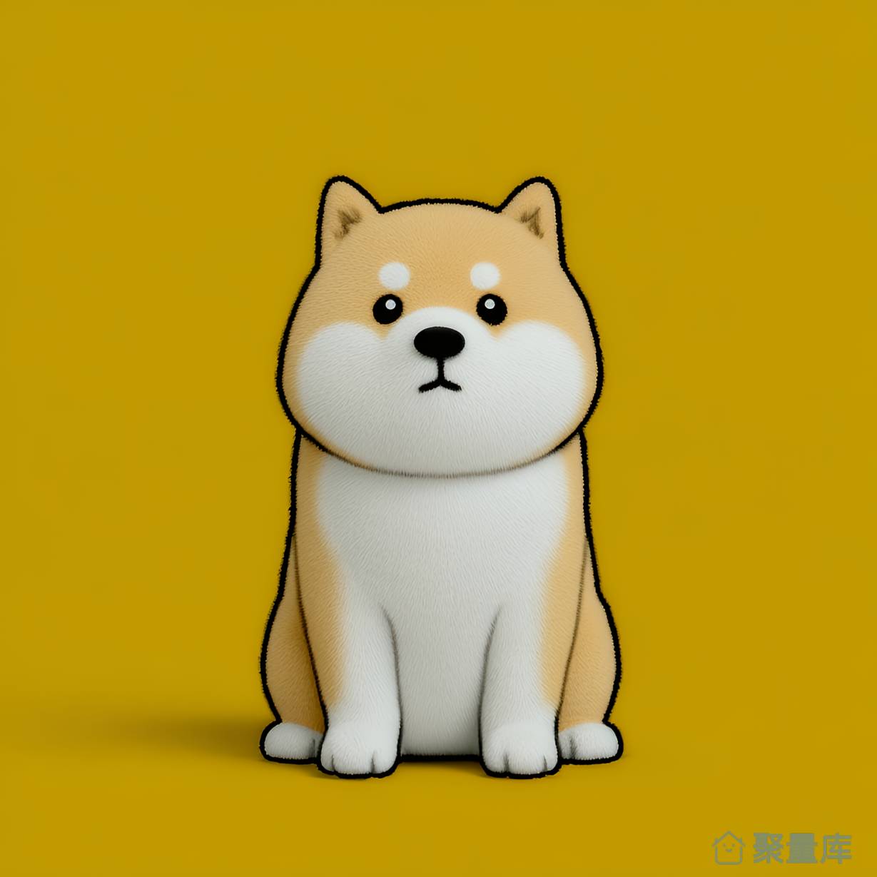 毛茸茸的柴犬
