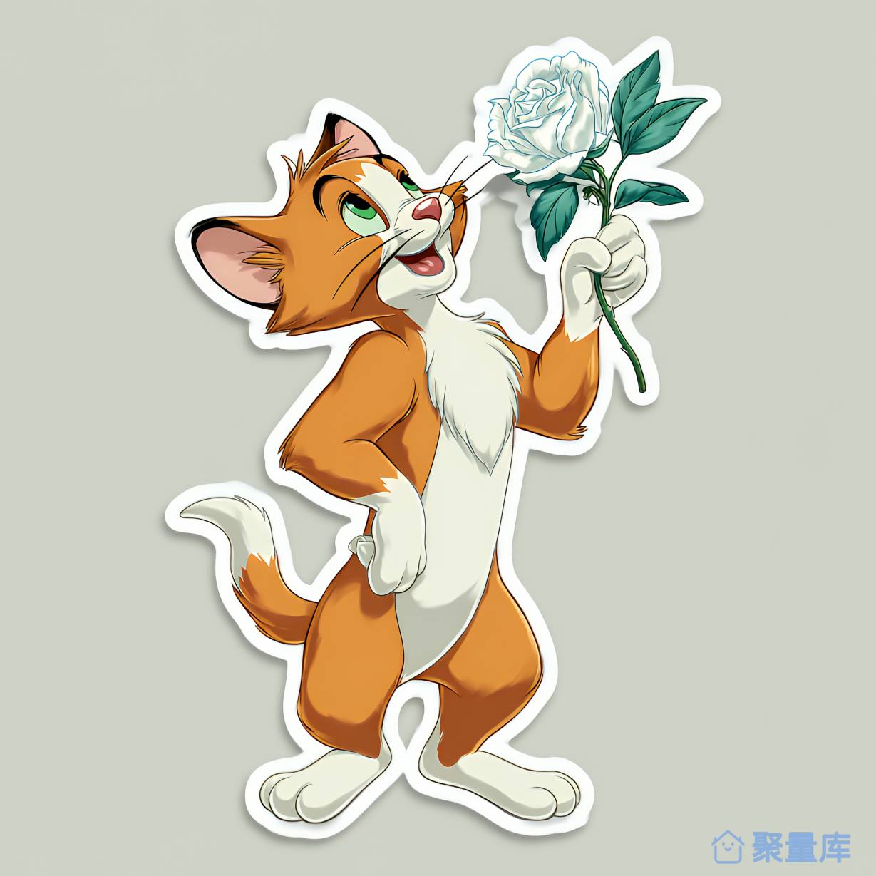 送花的小猫