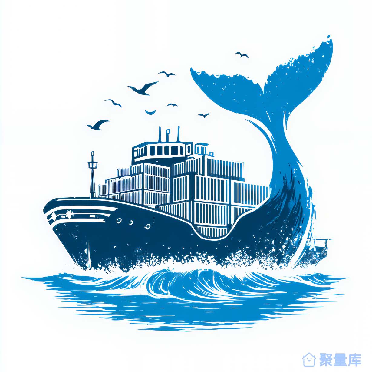 巨鲸与货轮